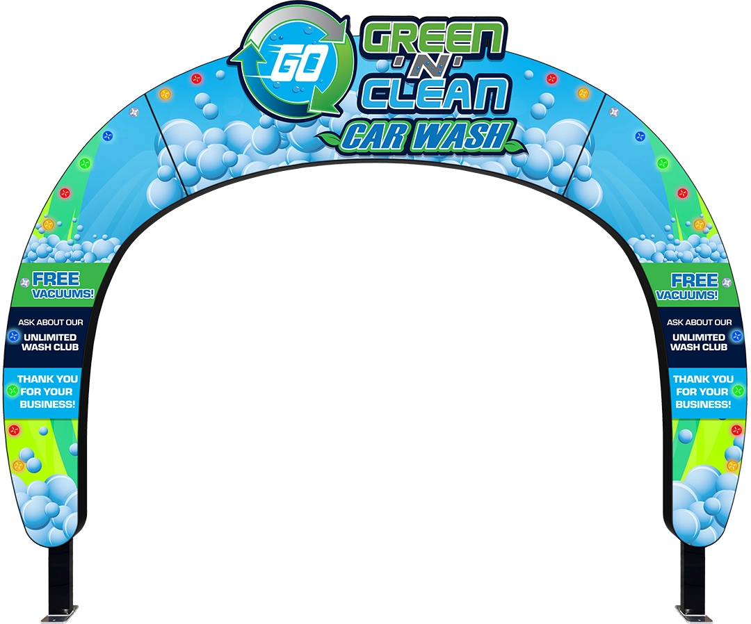 Car Wash Astro Arch Entry by ABC Wash Systems.
