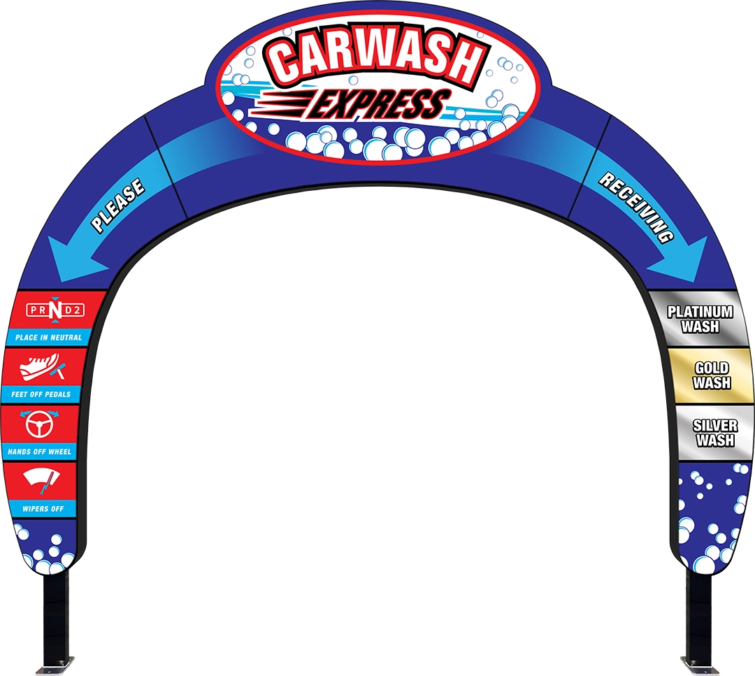 Car Wash Astro Arch Entry by ABC Wash Systems.