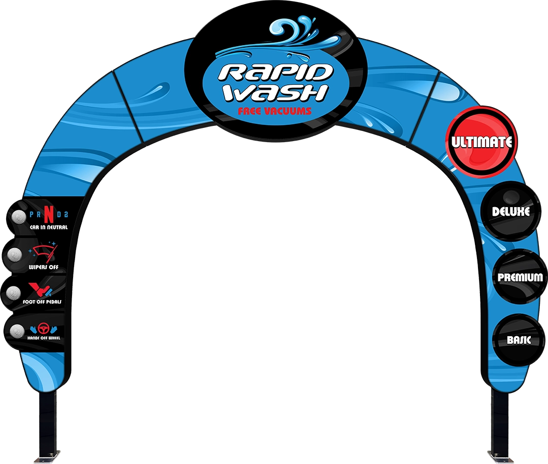 Car Wash Astro Arch Entry by ABC Wash Systems.