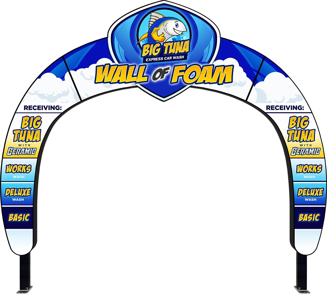 Car Wash Astro Arch Entry by ABC Wash Systems.