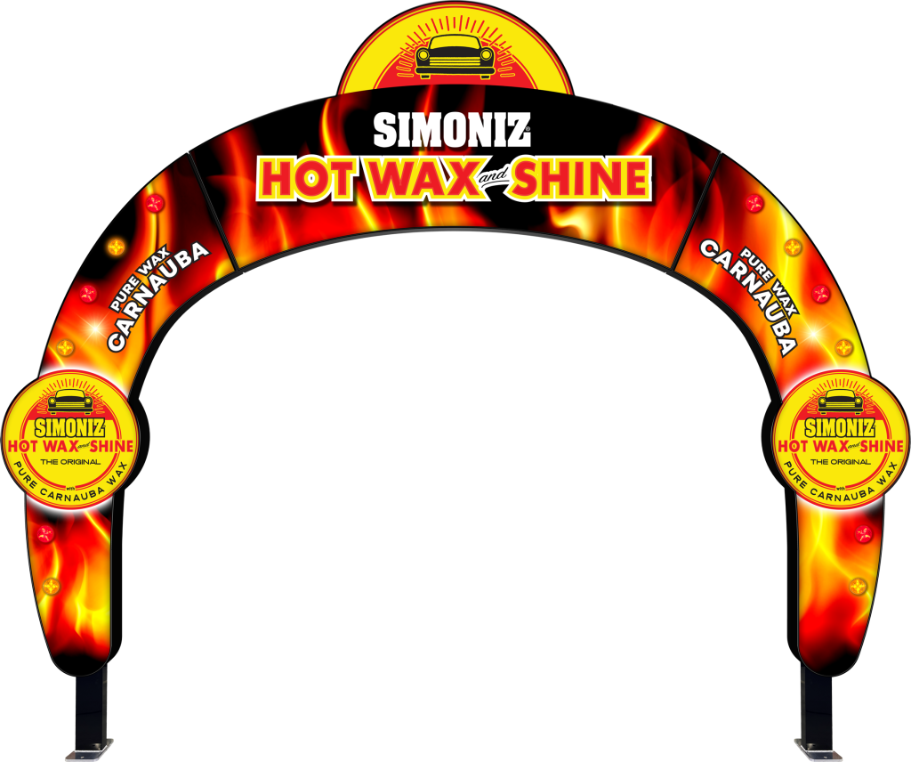 Simoniz Hot Wax & Shine Astro Arch Application by ABC Wash Systems.