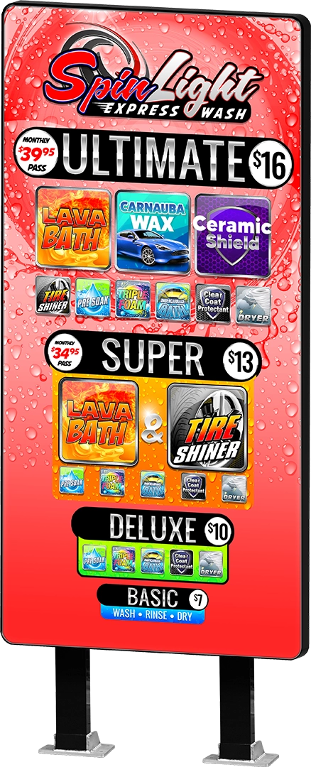 Icon Menu by ABC Wash Systems.