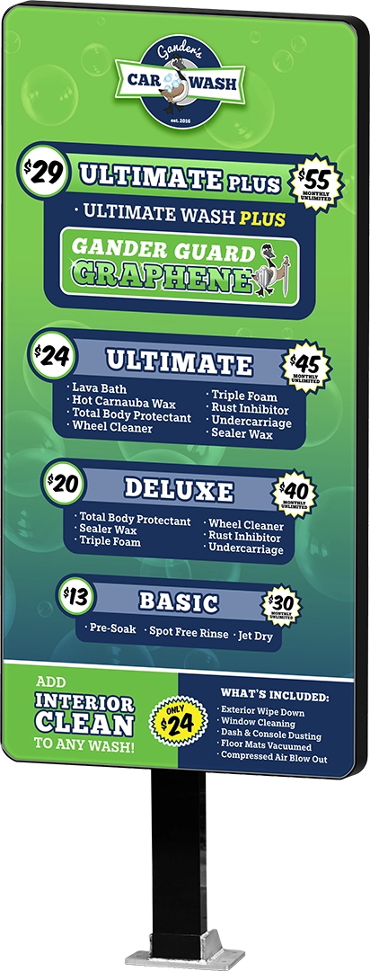 Icon Menu by ABC Wash Systems.