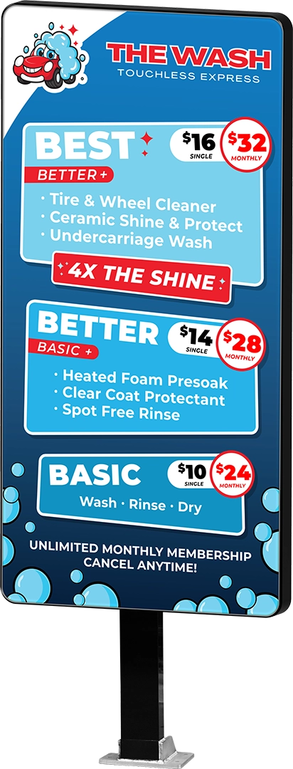 Icon Menu by ABC Wash Systems.