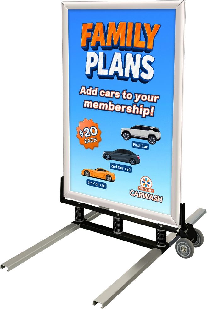 Windmaster Sign Frame - ABC Wash Systems