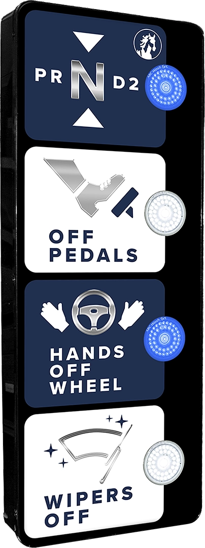 Car Wash Icon Instructional Fixture by ABC Wash Systems.