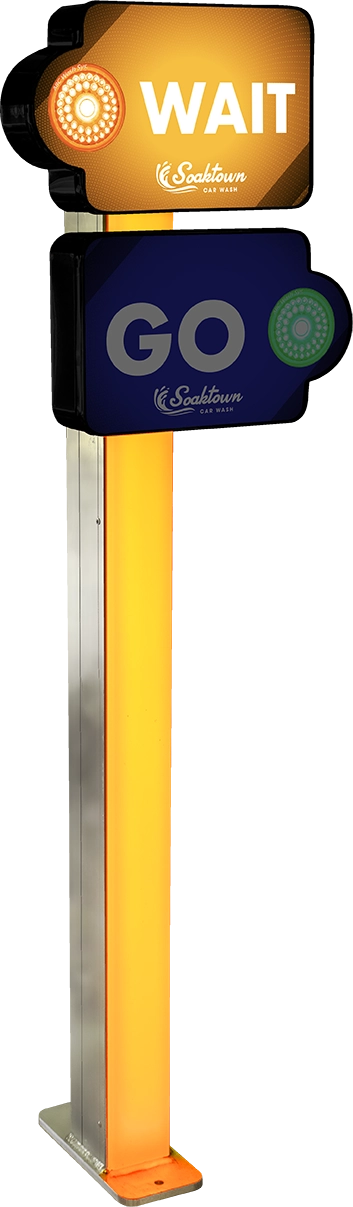 Slim Traffic 2.0 Car Wash Tunnel Fixture by ABC Wash Systems.