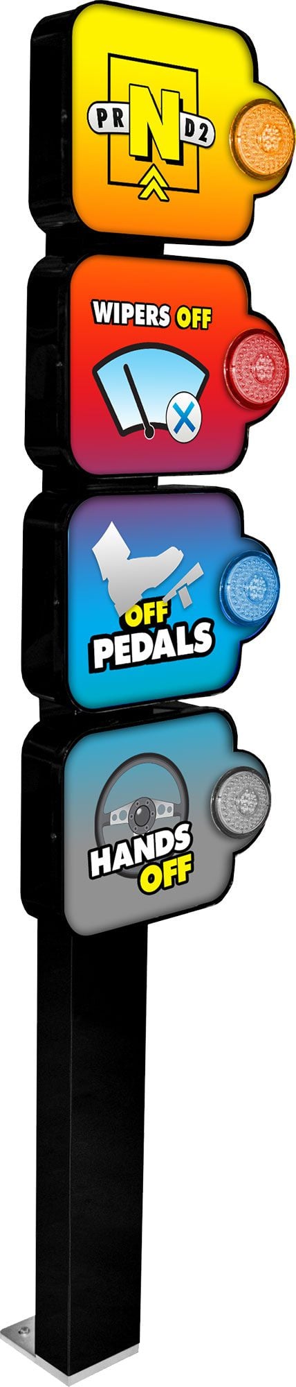 Icon Instructional Fixture 2.0 with Strobes and Pedestal Mount by ABC Wash Systems.