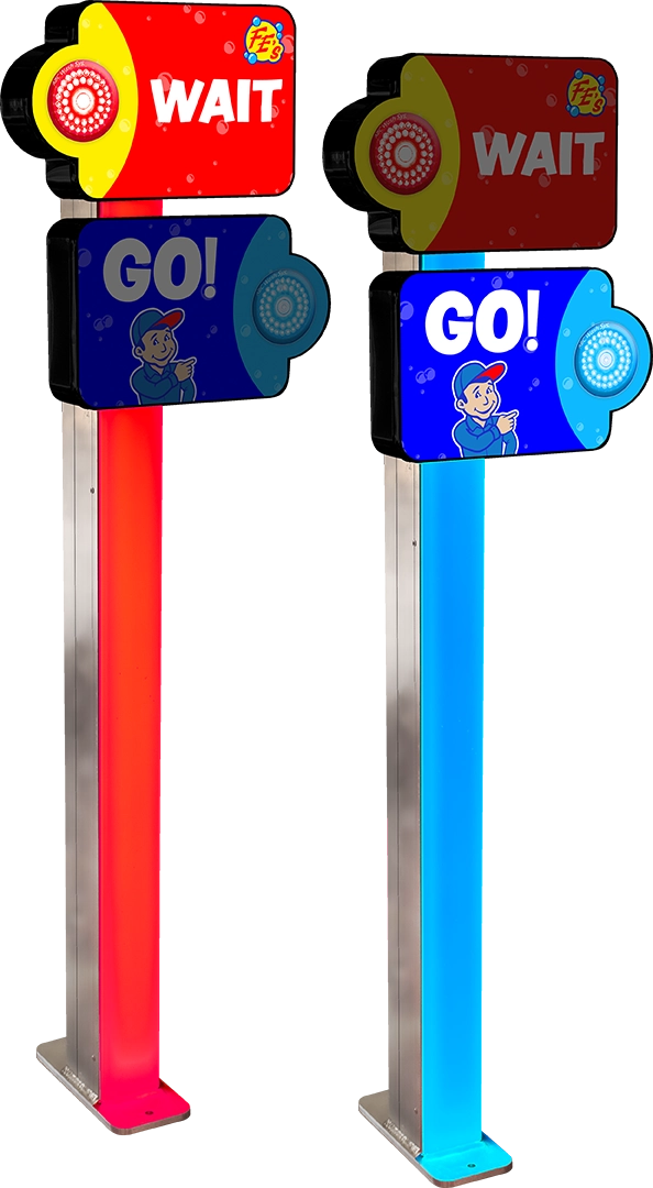Slim Traffic 2.0 Car Wash Tunnel Fixture by ABC Wash Systems.