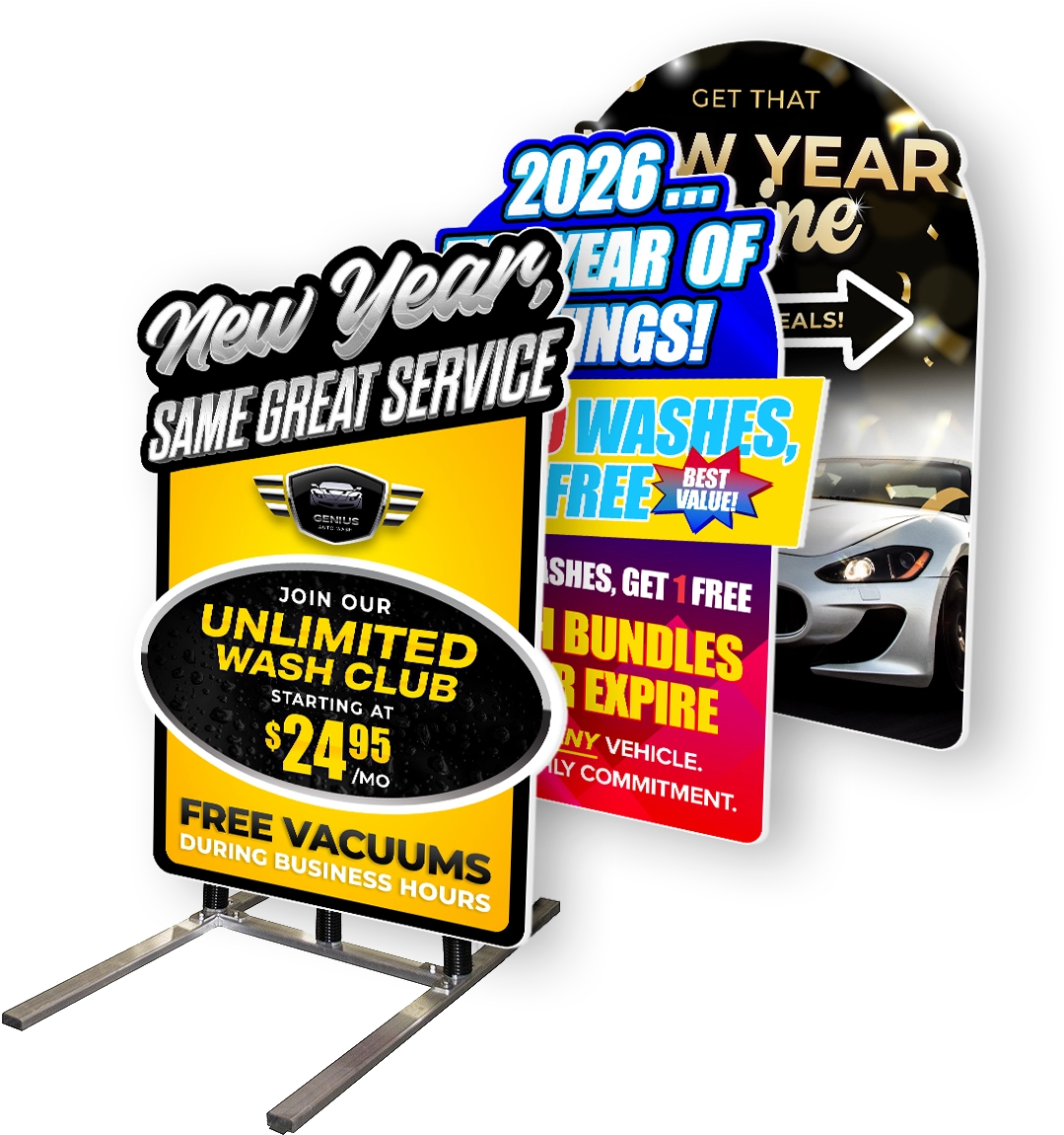 Antenna Frame Monthly Marketing Package by ABC Wash Systems.