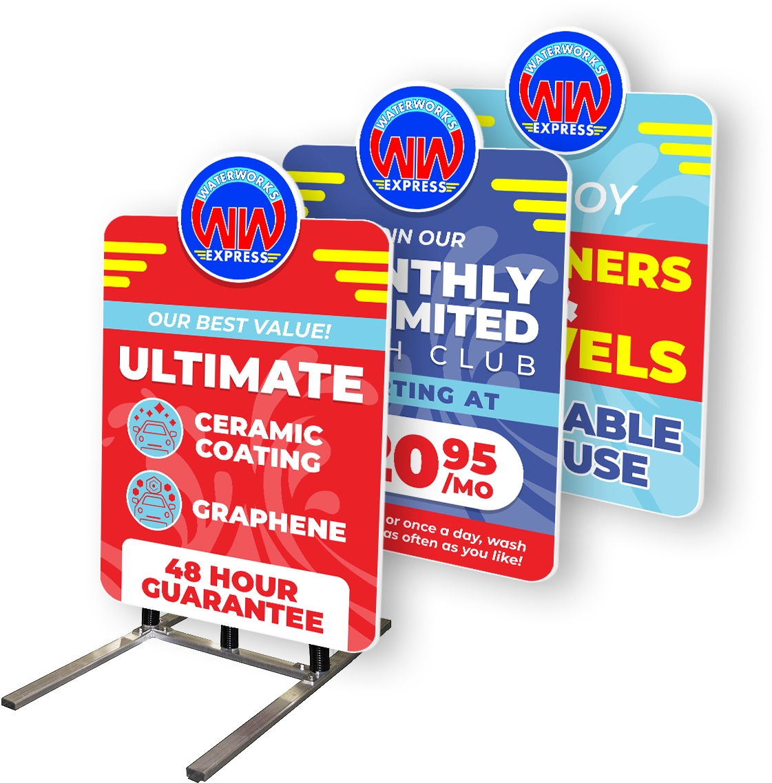 Antenna Frame Monthly Marketing Package by ABC Wash Systems.