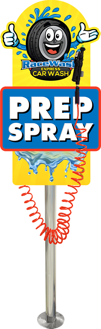 Car Wash Die-Cut Prep Station by ABC Wash Systems.