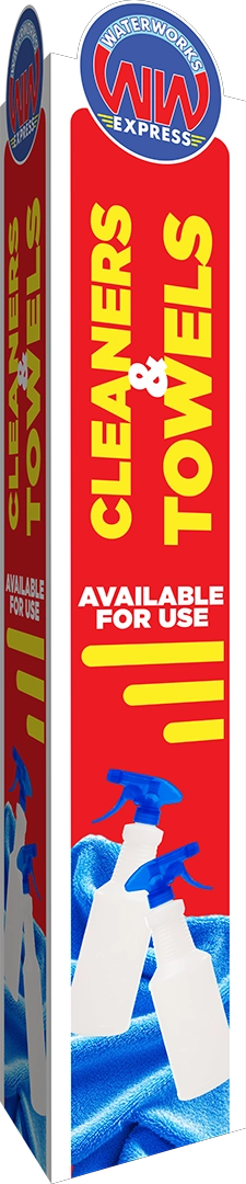 Car Wash Bollard Cover by ABC Wash Systems.