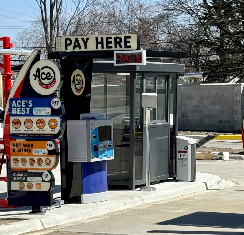 Car Wash Attendant Booth by ABC Wash Systems.
