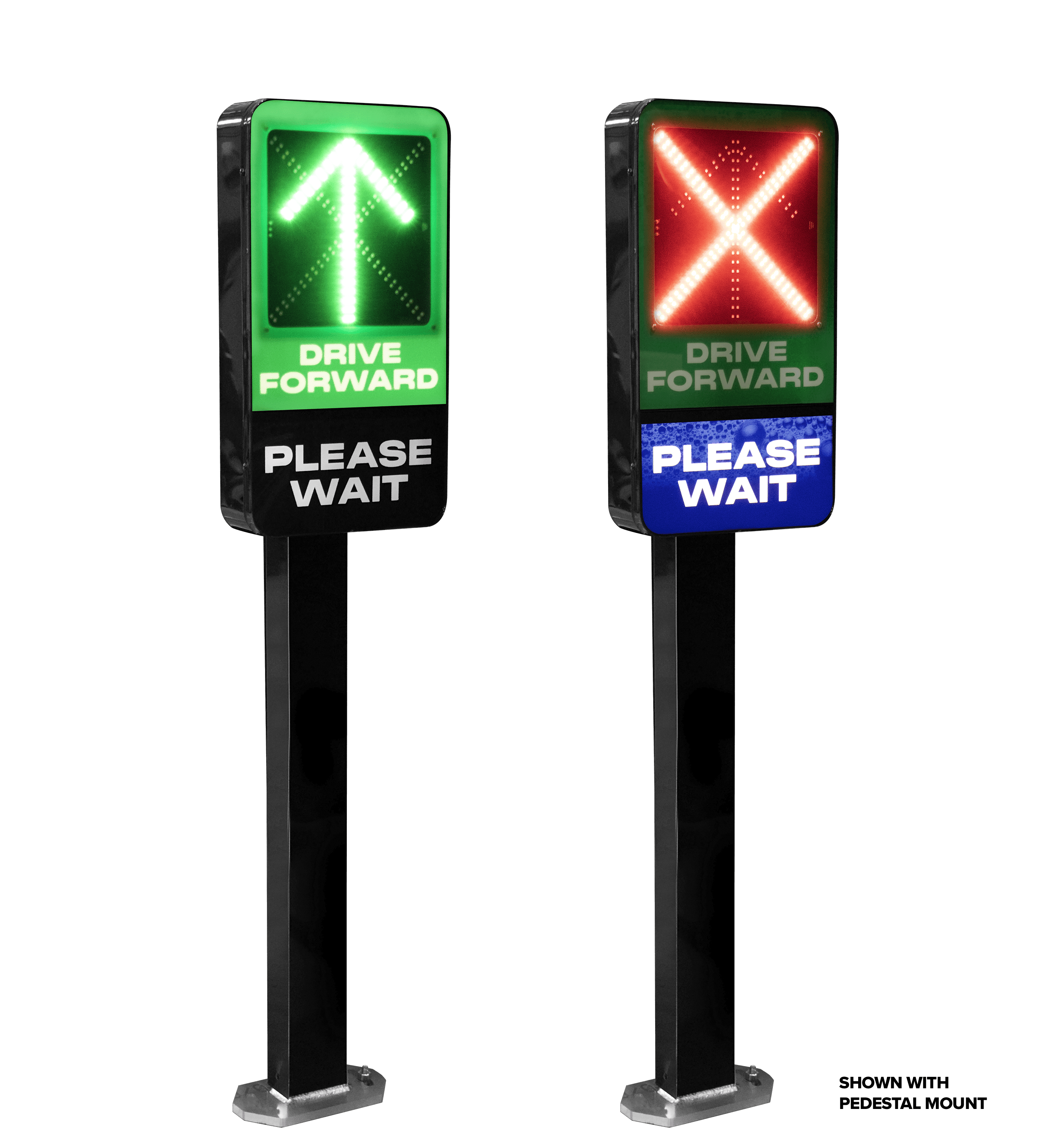 Arrow/X LED Sectional Sign - ABC Wash Systems