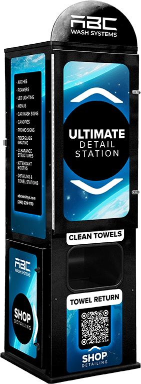 Ultimate Detailing and Towel Station with Security Door - ABC Wash