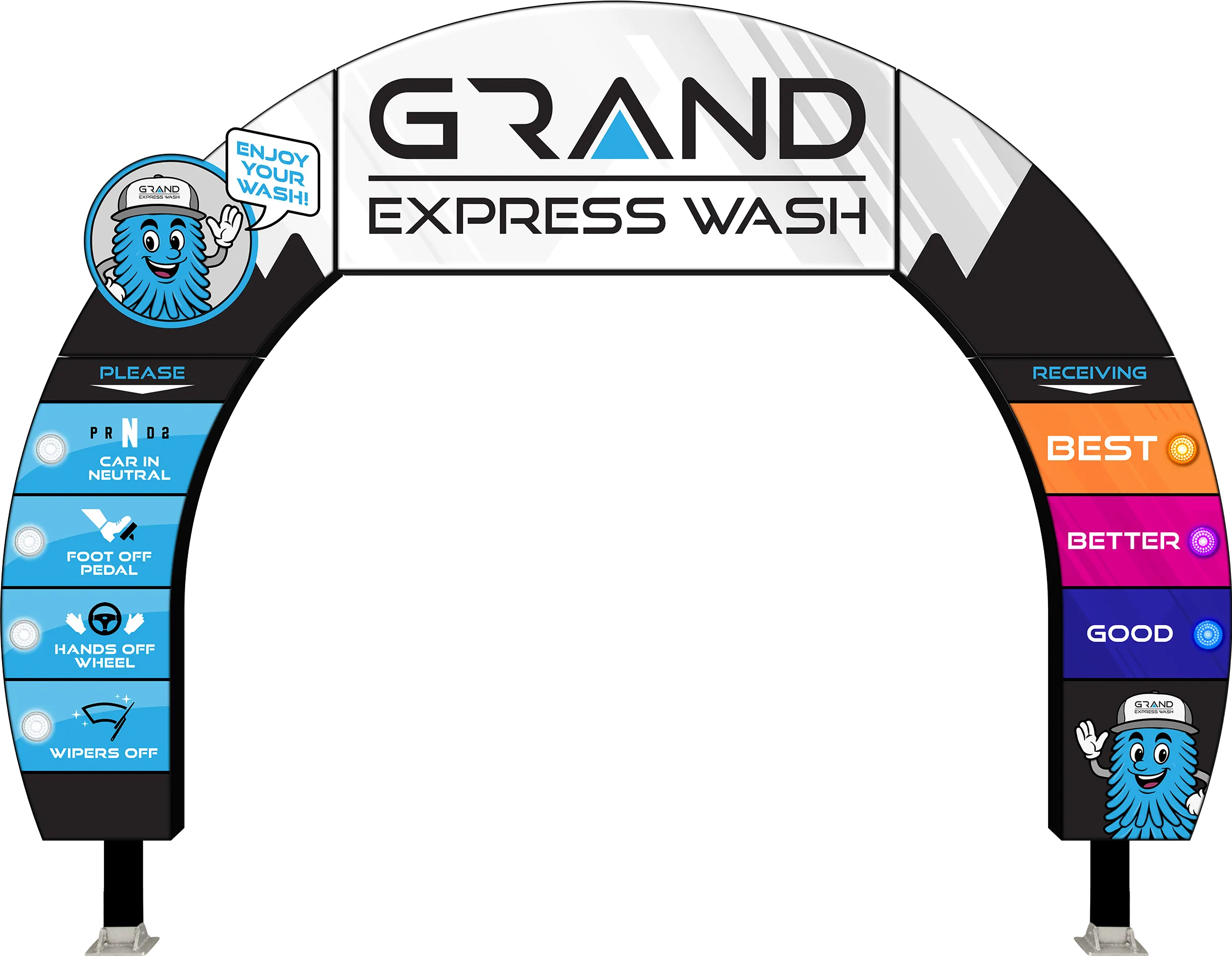 Car Wash Astro XL Arch Entry by ABC Wash Systems.