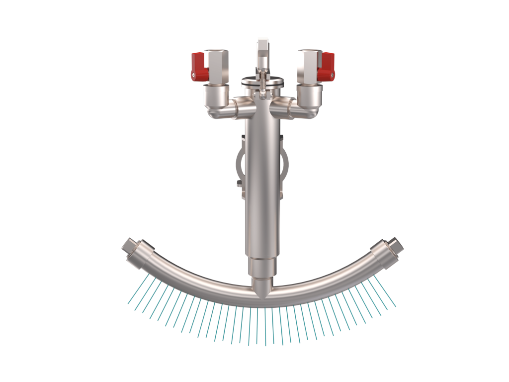 Top Piston Car Wash Foamer with Zero Degree Holes by ABC Wash Systems.
