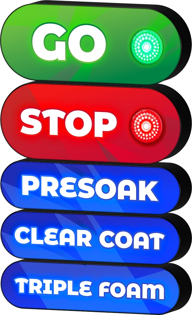 In-Bay/Rollover Command Sign by ABC Wash Systems.