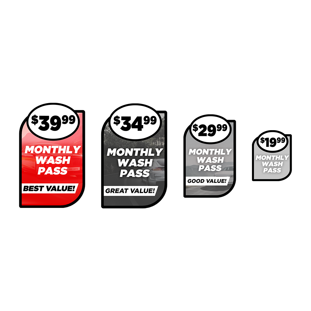 Menu Add-on's by ABC Wash Systems.