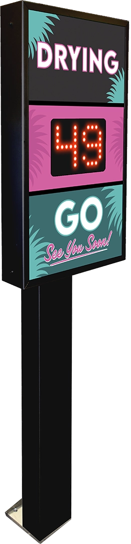 Graphic Countdown Timer by ABC Wash Systems.