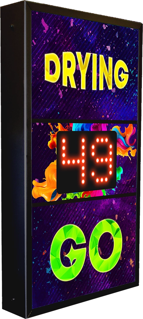 Graphic Countdown Timer by ABC Wash Systems.