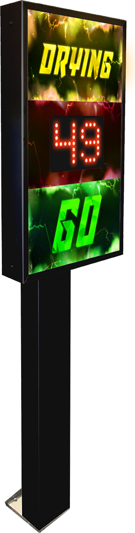 Graphic Countdown Timer by ABC Wash Systems.