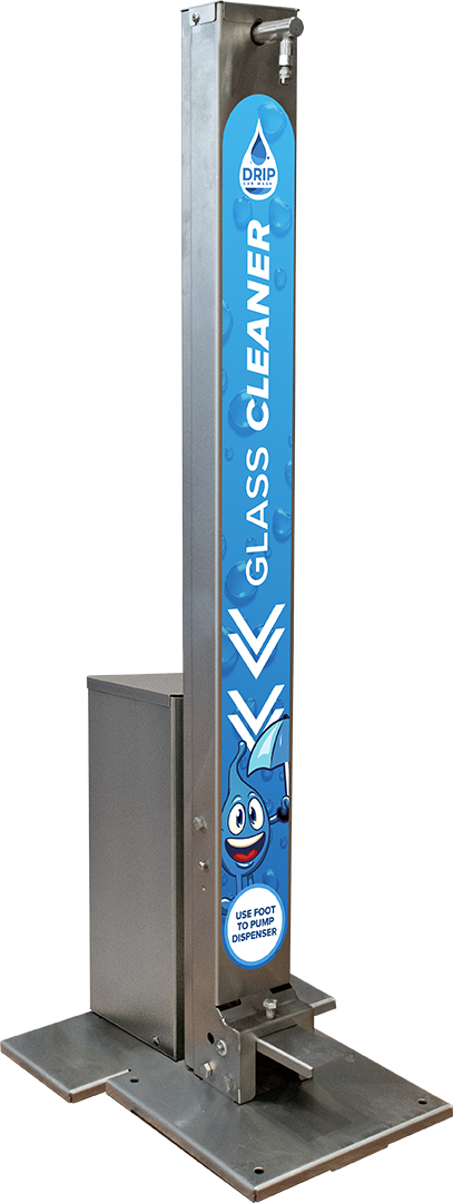 Chemical Dispenser Station - Secured by ABC Wash Systems.