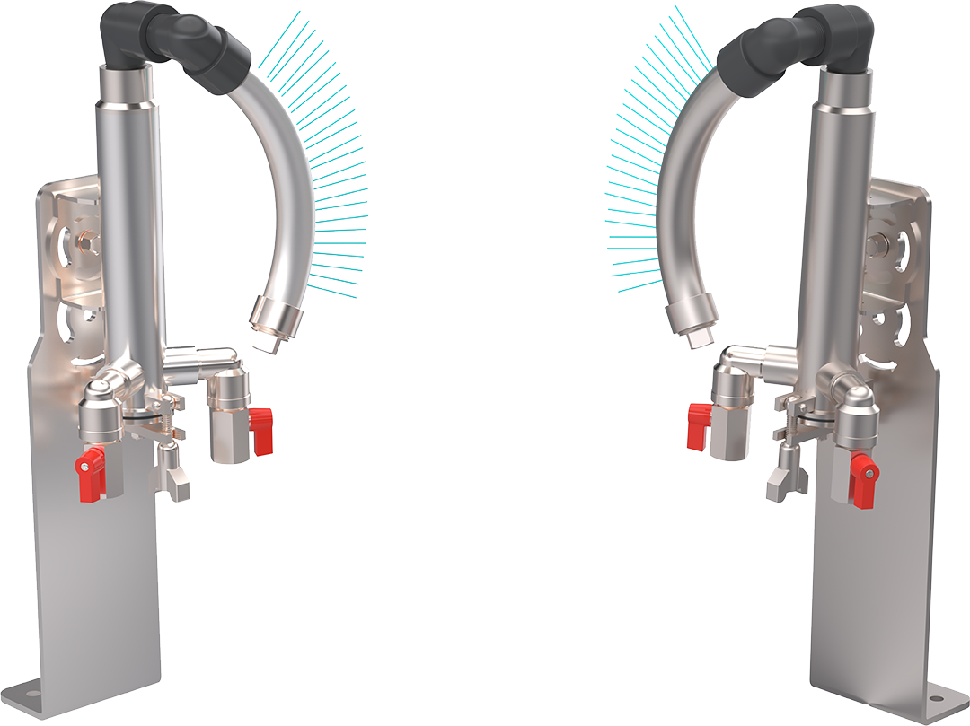 Foaming Tire Applicator with Zero-Degree Holes - Set of 2 by ABC Wash Systems.