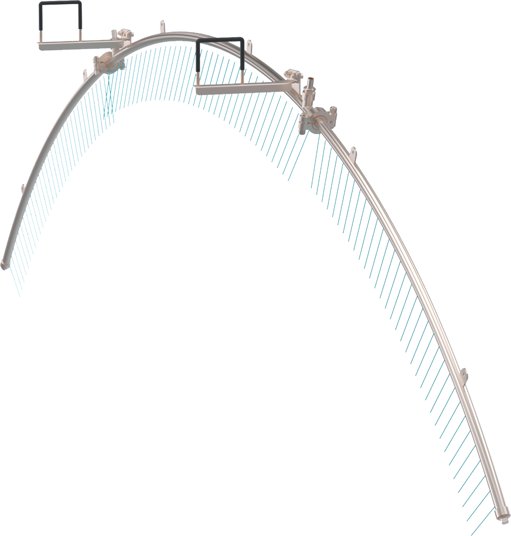 Halo Stream Rain Bar by ABC Wash Systems.