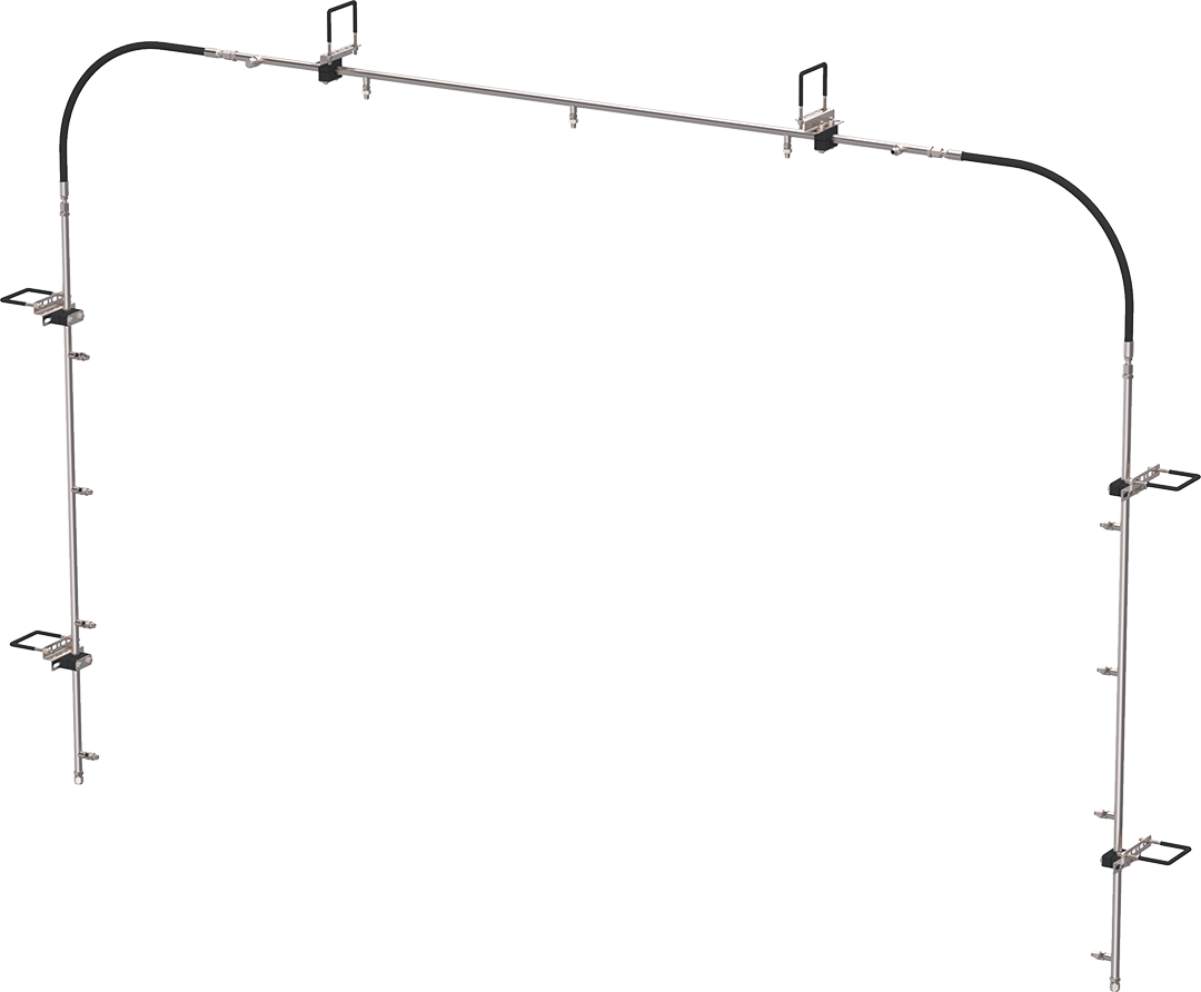 Universal High Pressure Rinse Arch Manifold by ABC Wash Systems.