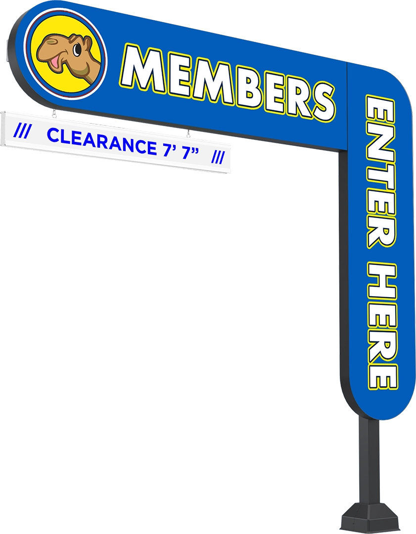 Illuminated Die-Cut Clearance Structure by ABC Wash Systems