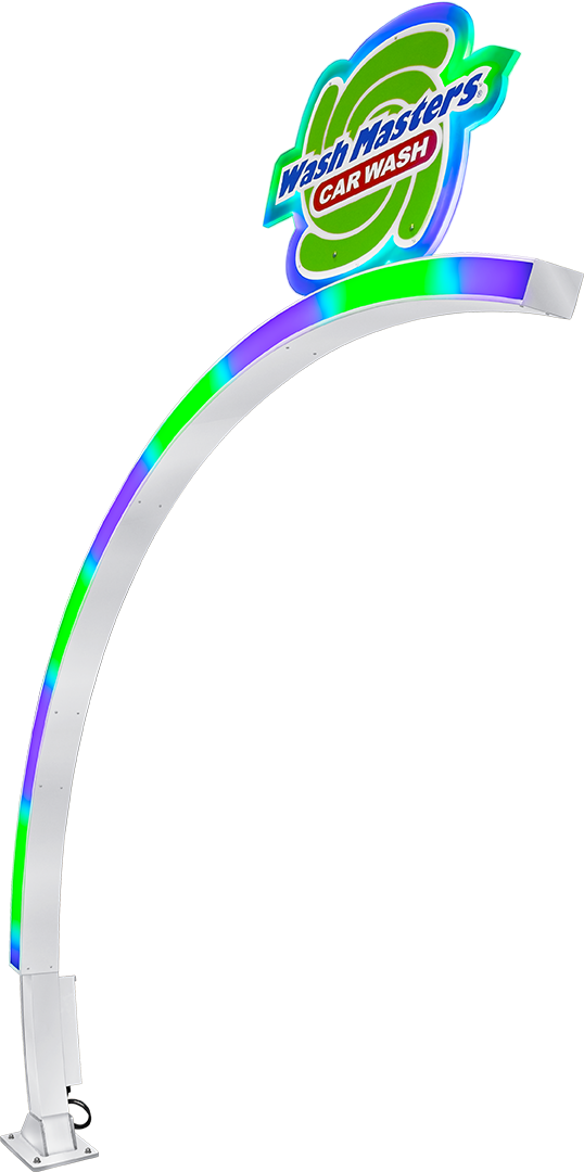 RGBW HALO Clearance Structure by ABC Wash Systems.