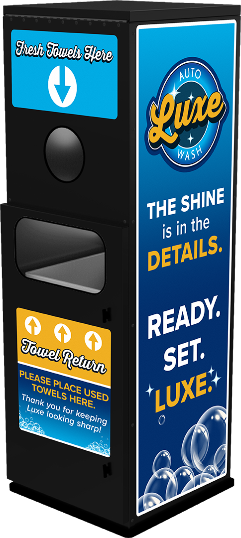 Slim Detailing and Towel Station by ABC Wash Systems.