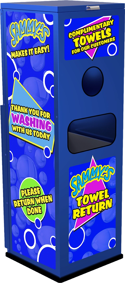 Slim Detailing and Towel Station by ABC Wash Systems.