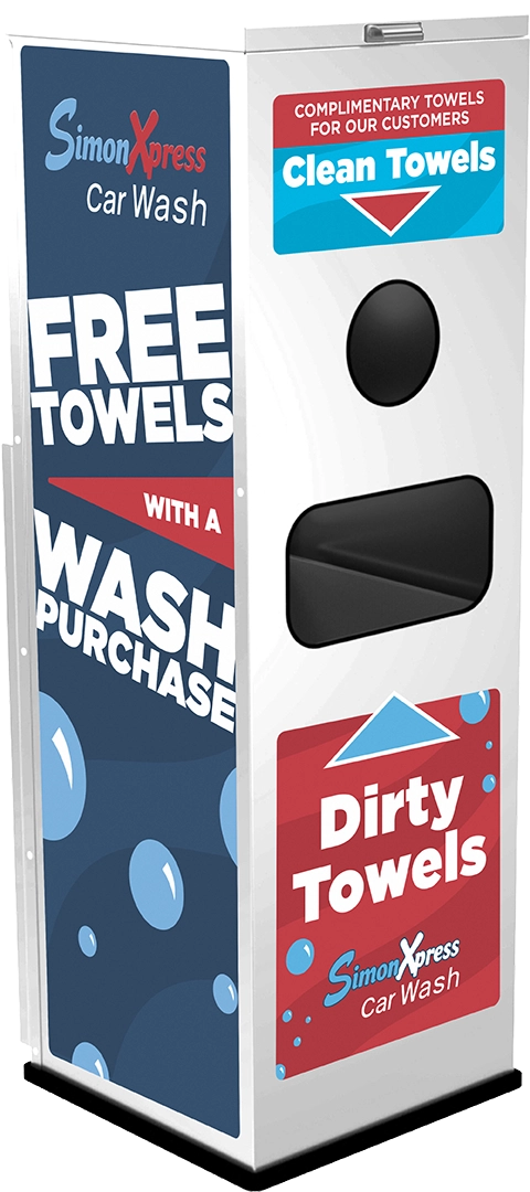 Slim Detailing and Towel Station by ABC Wash Systems.