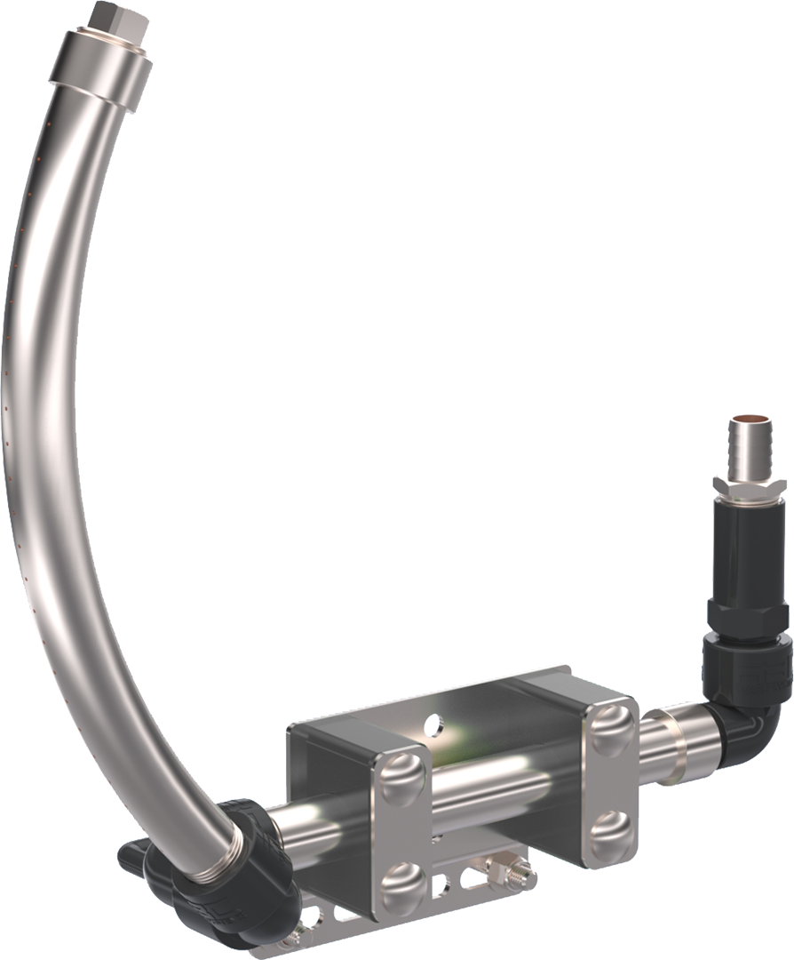 Piston Rinse Wings Set of 2 - Zero-Degree Holes & Long Tubes by ABC Wash Systems.