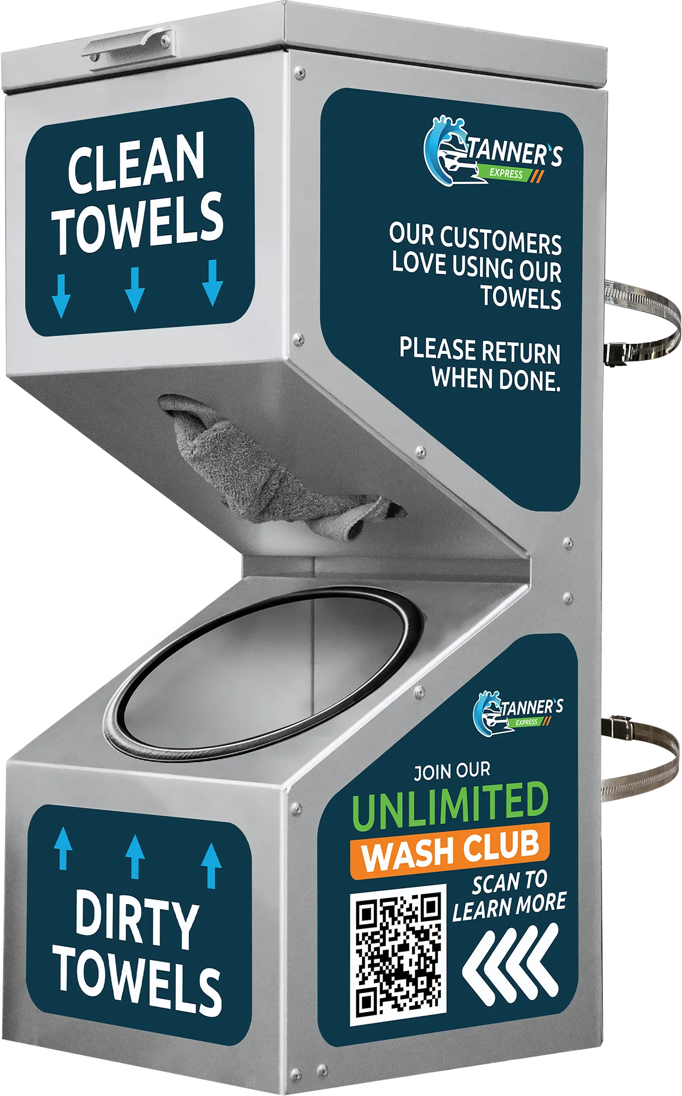 SmartStation Towel and Detailing Station by ABC Wash Systems.