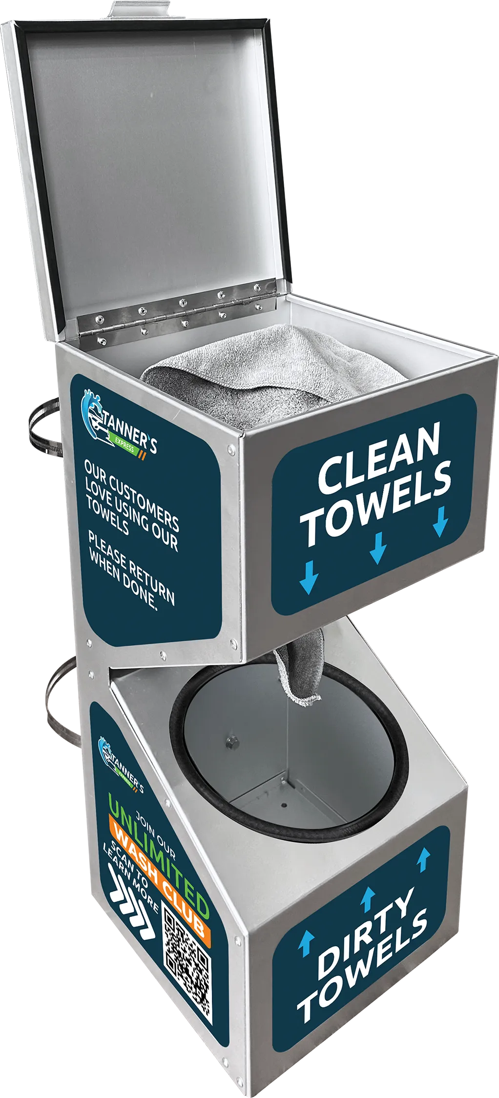 SmartStation Towel and Detailing Station by ABC Wash Systems.