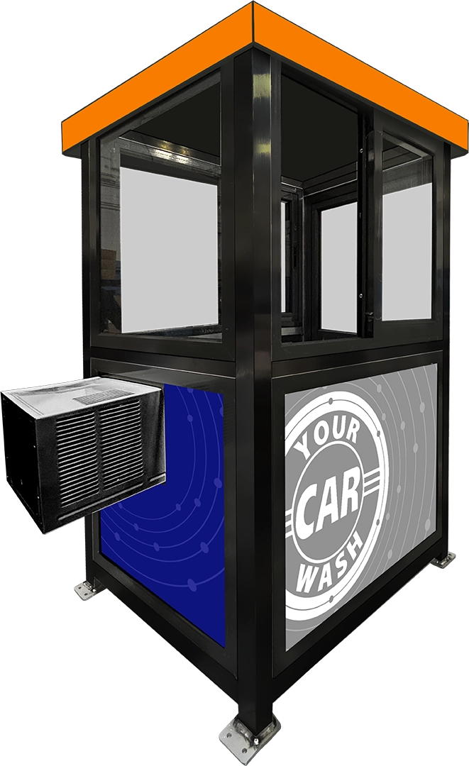 Mini Attendant Booth by ABC Wash Systems.