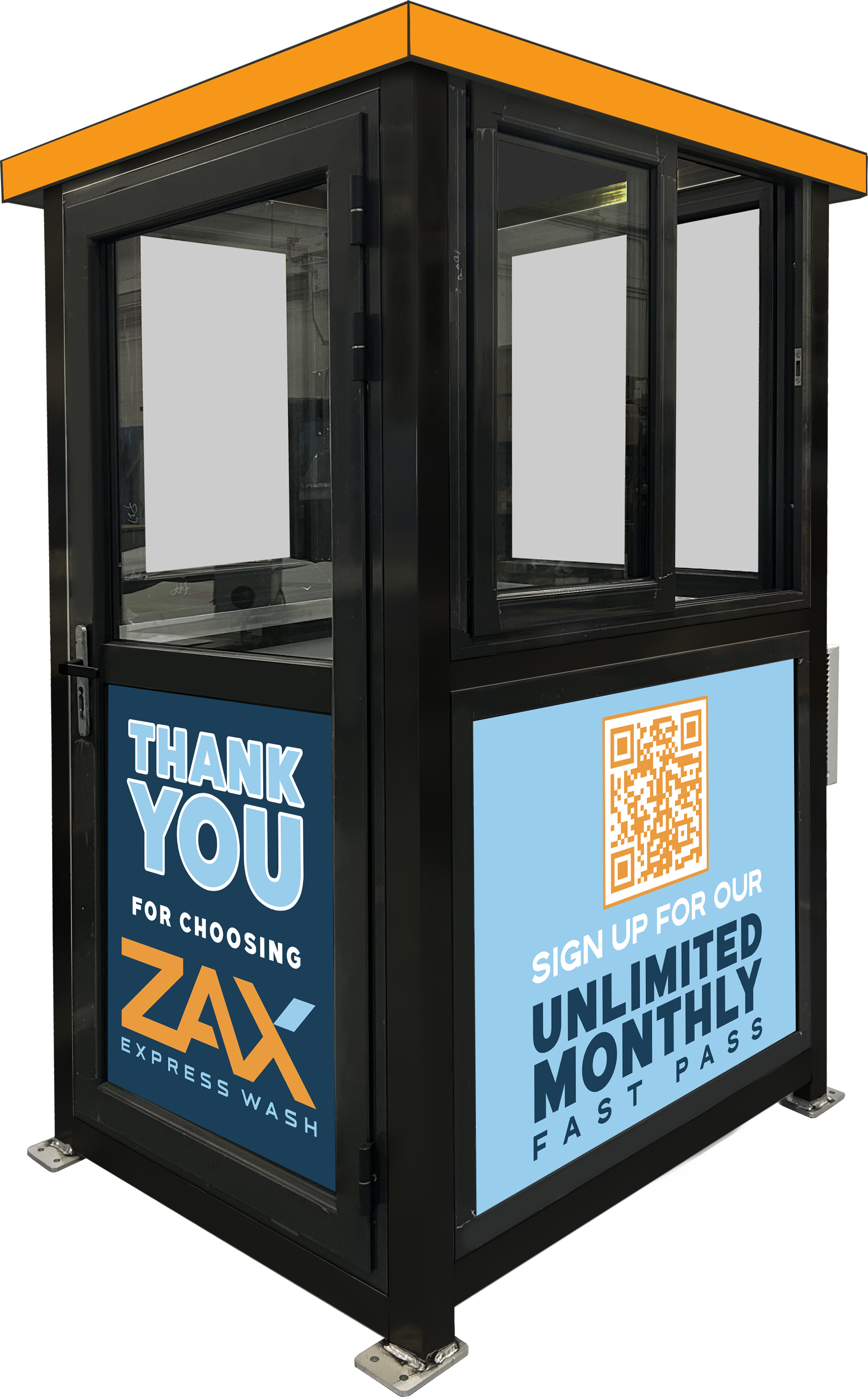 Mini Attendant Booth by ABC Wash Systems.